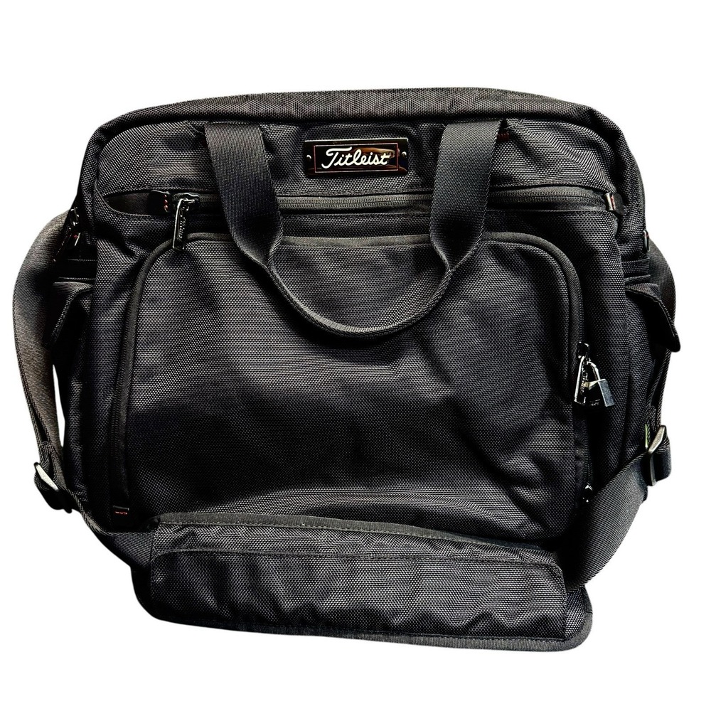 Titleist Laptop Briefcase Bag Business Travel Organizer Carry On Golf Case Flaw